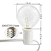 Abeja 25FT Outdoor White String Lights, G40 Globe Patio Lights with 27 Clear G40 Bulbs, Waterproof Hanging Outdoor Light for Backyard Porch Balcony Party Decor - White Wire