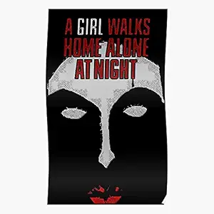 Film Alone Girl Night Vampire Walks at 2014 A Iranian Vampires Home Horror Movie Western - Wall Decor Art Print Poster - Trendy Design for ! Customize