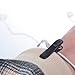 BLUECELL Black Color Headphone Headset Cable Cord Clip Holder - Clips onto Your Clothing to Keep Earphone Microphone Cord in Place Pack of 6 pcs