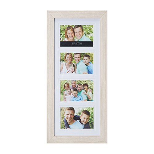 Melannco 4-opening natural collage, 10-inch-by-21-inch