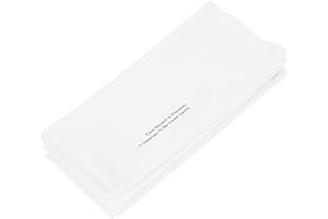 DOITOOL 5pcs White CD Disc Cleaner Cloth for Dust and Fingerprint Removal, Reusable Vinyl Record Cleaning
