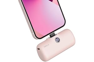 iWALK Portable Charger 4800mAh Power Bank PD Fast Charging Small Docking Battery with LED Display Compatible with iPhone 14/14 Pro Max/13/13 Pro Max/12/12 Pro/11/X/8/7/6,Pink