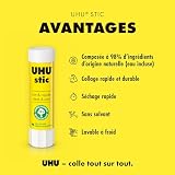 Uhu Stic 4x40G 26 Glue Stick Brand UHU Solvent Free 98% Natural view 2