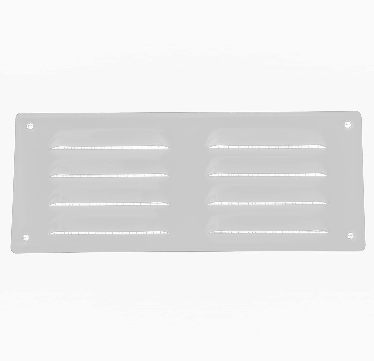 10" x 4" Inch / 260 x 105 mm White Air Vent Cover - Steel Return Air Grilles - for Ceiling and Sidewall - HVAC - with Insect Protection Screen (10.24 x 4.13 Inch, White)
