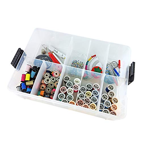 image for Bins & Things Stackable Storage Containers with 30 Adjustable Compartm
