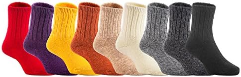 4 Pairs Children's Comfy, Durable, Stretchable Wool Crew Socks Size 0Y-6Y