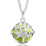 Eudora Harmony Bola Life Tree 18mm Pendant Necklace Angel Caller Chime & 30'' Chain