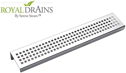 SereneDrains Stainless Steel Rectangular Bathroom Shelf Traditional Square 12” Polished Chrome Wall Mount Shower Shelf for Bathroom Kitchen Hardware Included
