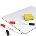 12 Pack Dry Erase Whiteboards Set, Small White Boards Great for Students and Classrooms, 9x12 Inch Mini Lap Board with Red Black Markers and Erasers