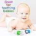 Baby Food Feeder, Tinabless Fresh Fruit Feeder Infant Teething Toy Nibbler Teether Pacifier and Silicone Pouches for Baby with Clip M (2Pcs)