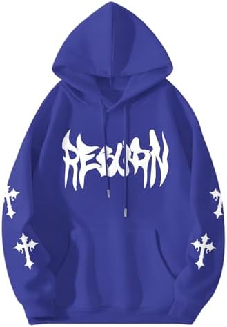 Amazon.com: SHENHE Men's Graphic Zip Up Cross Print Hoodie Y2k
