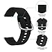 NANW 3-Pack Compatible with Samsung Galaxy Watch Active Bands/Active 2 Bands/Galaxy Watch 3 Bands 41mm, 20mm Soft Waterproof Silicone Sport Strap Replacement Wristbands