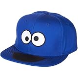 Sesame Street Cookie Monster Big Face Mens Blue Snapback [Apparel]