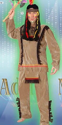 Vestito Maschera Abito Costume Di Carnevale Uomo Indiano Tg L Amazon It Giochi E Giocattoli