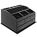 Wood Dresser Top Vanity Cosmetic Organizer Chest Box/Countertop Jewelry Tray Rack/Storage Drawer Set