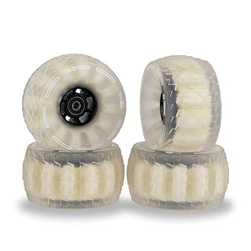 IWONDER Cloud Wheel Electric Skateboard Wheels All Terrain Off Road 120mm 78A Translucent Urethane Patented Damping Foam Core Longboard Wheels