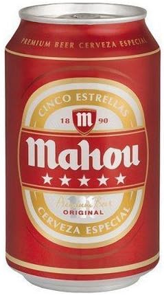 Bote de camuflaje / Lata de ocultación imitación cerveza (Mahou): Amazon.es: Jardín