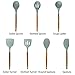 Silicone Cooking Utensils Kitchen Utensil set - 8 Natural Acacia Wooden Silicone Kitchen Utensils Set - Silicone Utensil Set Spatula Set - Silicone Utensils Cooking Utensil Set - Kitchen Tools Gadgets