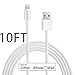 iPhone Charger, GOOLEEN 10FT Extra Long 8 pin Lightning to USB Cable Charge and Sync Charging Cord For Apple iPhone 7/7 plus/SE/6/6s/6 plus/6s plus,5c/5s/5,iPad Pro/Air/Mini,iPod Nano/Touch - White