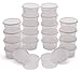 Greenco Small Food Storage Containers - 20 pcs | Plastic Food Containers with Lids | Deli Containers | Meal Prep Container | Pantry, Fridge, Kitchen Organization | Cereal, Spices, Snack Containers