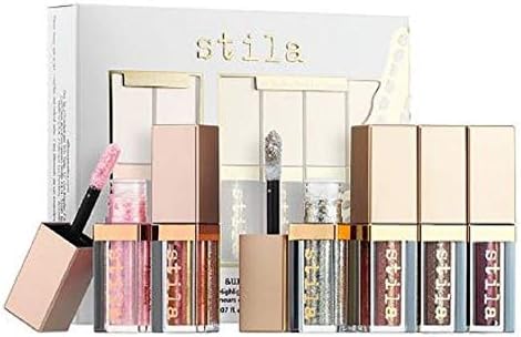 Exclusive New STILA Aura Alight Glitter & Glow Highlighter & Liquid Eye Shadow Set XMAS'18