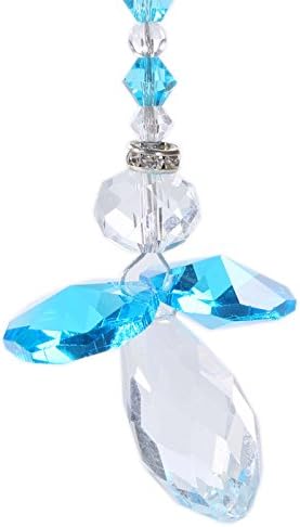 Anna Crystalword Rainbow Collection Crystal Guardian Angel Aurora Borealis For Home/Car &amp; Porch Decor &amp; Hangings Ornament (Sea Blue)