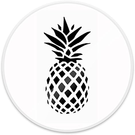 Expanding Stand Pop Grip Mount Holder Sockets for iPhone,Smartphones and Tablets - Black Pineapple White