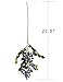 Rinlong 2Pcs Artificial Blueberries Fake Berries Stems Hanging Spray Frosted Blueberry Fall Floral Picks for Wreath Thanksgiving Decoration