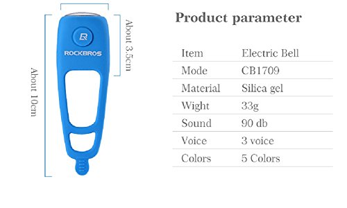 image for AmorModa Electric Cycling Bells 90 dB Horn Rainproof MTB Bicycle Handl