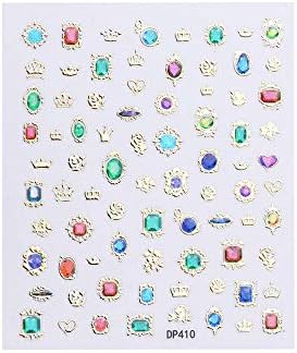 Newkelly 3D Nail Sticker Decal Christmas Series Hot Stamping Applique Cute Women Gifts
