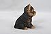 Hi-Line Gift Ltd Sitting Yorkshire Terrier Puppy, Brown/Black, 6.5