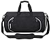 Gym Sports Small Duffel Bag for Men and Women with Shoes Compartment - Mouteenoo (Small, Black-S)
