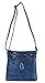 Diophy Casual Front Lock Dual Compartments Crossbody Messenger Style Handbag Purse MY-2402