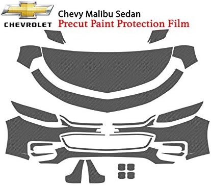 The Online Liquidator Precut Clear Bra Paint Protection Film Kit fits Chevrolet Malibu Sedan 2016-2018 - Premium Full Front Vinyl Wrap Surface Safeguard Armor Cover