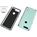 OnePlus 5T Case, CoverON Bios Series Minimalist Thin Fit Protective Hard Phone Cover with Embedded Metal Plate for Magnetic Car Mounts - Powder Blue on Gray