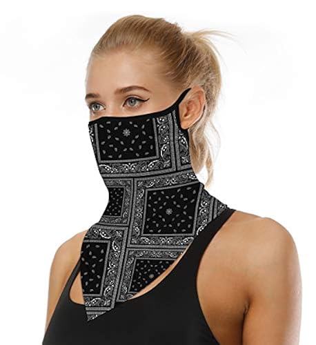 Kyerivs Face Mask Reusable Washable Cloth Bandanas Women Men Neck