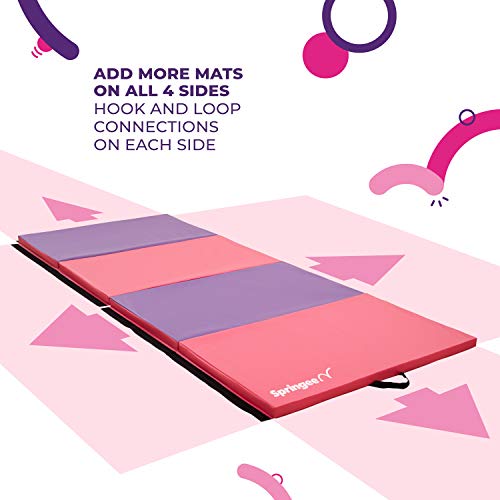 Springee Gymnastics Mat 4' x 10' x 2" Tumbling Mat - Gymnastics Equipment for Home