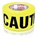 XFasten Caution Tape Roll, Non Adhesive, 3-Inch x 1000-Foot Yellow Black Barricade Safety Tape- High Visibility for Workplace Safety primary