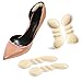 Heel Cushion Inserts/Heel Grips/Shoe Pads for Women Flat or High Heel to Prevent Heel Slipping Out of Shoes, Improve Shoes Too Big, Rubbing, Blisters, Foot Pain 2 Pairs (Beige)