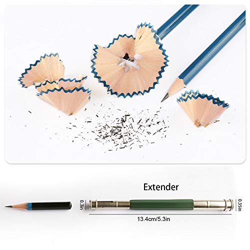 K Kwokker 71 Pieces Sketching Drawing Art Set Professional Sketch Pencils Marker Kit, 12 Graphite Pencils, 12 Watercolor Pencils, 12 Colored Pencils, 12 Metallic Pencils, 12 Charcoal Pencils, 3 Stumps