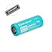 Bundle: Olight 26650 4500mAh battery for R50 Seeker/R50 Seeker Pro /R50 Seeker Pro LE Tactical Flashlight with Olight Patch