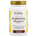 BeShiny Vitamin C 1000mg Maximum Skin Whitening with Rose Hips and Bioflavinoids Immune Support Supplement, Antioxidant tablets Healthy Aging, Builds Energy and Overall Well-being