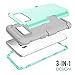 Galaxy S8 Plus Case, KAMII 3 in1 [Shockproof] Drop-Protection Hard PC Soft Silicone Combo Hybrid Impact Defender Heavy Duty Full-Body Protective Case Cover for Samsung Galaxy S8 Plus (Aqua+Grey)