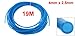 uxcell Pneumatic Air Tubing, 4mm OD x 2.5mm ID 19m(62.3ft) Long PU Polyurethane Air Compressor Tubing Hose Pipe Blue