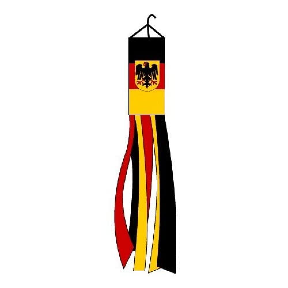 AZ FLAG - Germany with eagle Windsock 5'' - German coat of arms Wind Sock Flag 100% Polyester 150 cm - 5 Feets