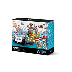Image of Nintendo Wii U Deluxe Set: Super Mario 3D World and Nintendo Land Bundle - Black 32 GB (Renewed)