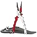 Ticoze Fishing Pliers Aluminum with Lanyard Carbide Cutter and Nylon Sheath for Saltwater and Freshwater, Red