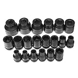 20pcs 1/2 Inch Drive Socket 8-32mm 6 Point Impact
