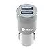 Car Charger, IMKEY® 2.1A Dual USB Port Rapid Car Charger Adapter for Apple iPhone, iPad, Samsung, Google Nexus 7, HTC, LG, And More - (Silver)