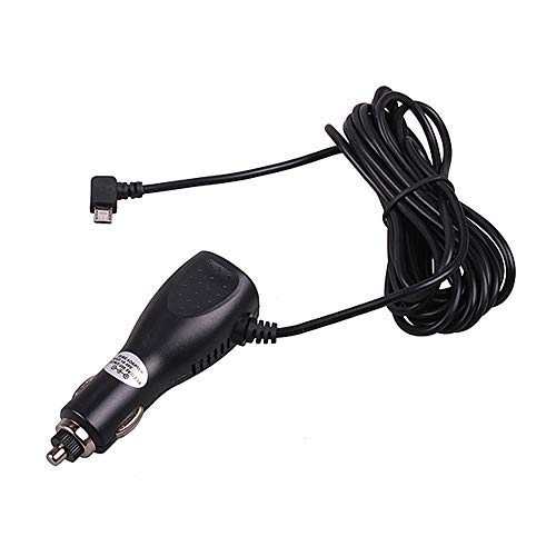DVR Camera Car Truck Bus Cigarette Lighter Power USB Charger Adapter 3.5 Meters 14 Feet Extension Long Cable 12V 24V 3.5A for Phone GPS Tablet PDA DVR Recorder (Micro USB - Left Angle) by HitCar - Thumbnail 5